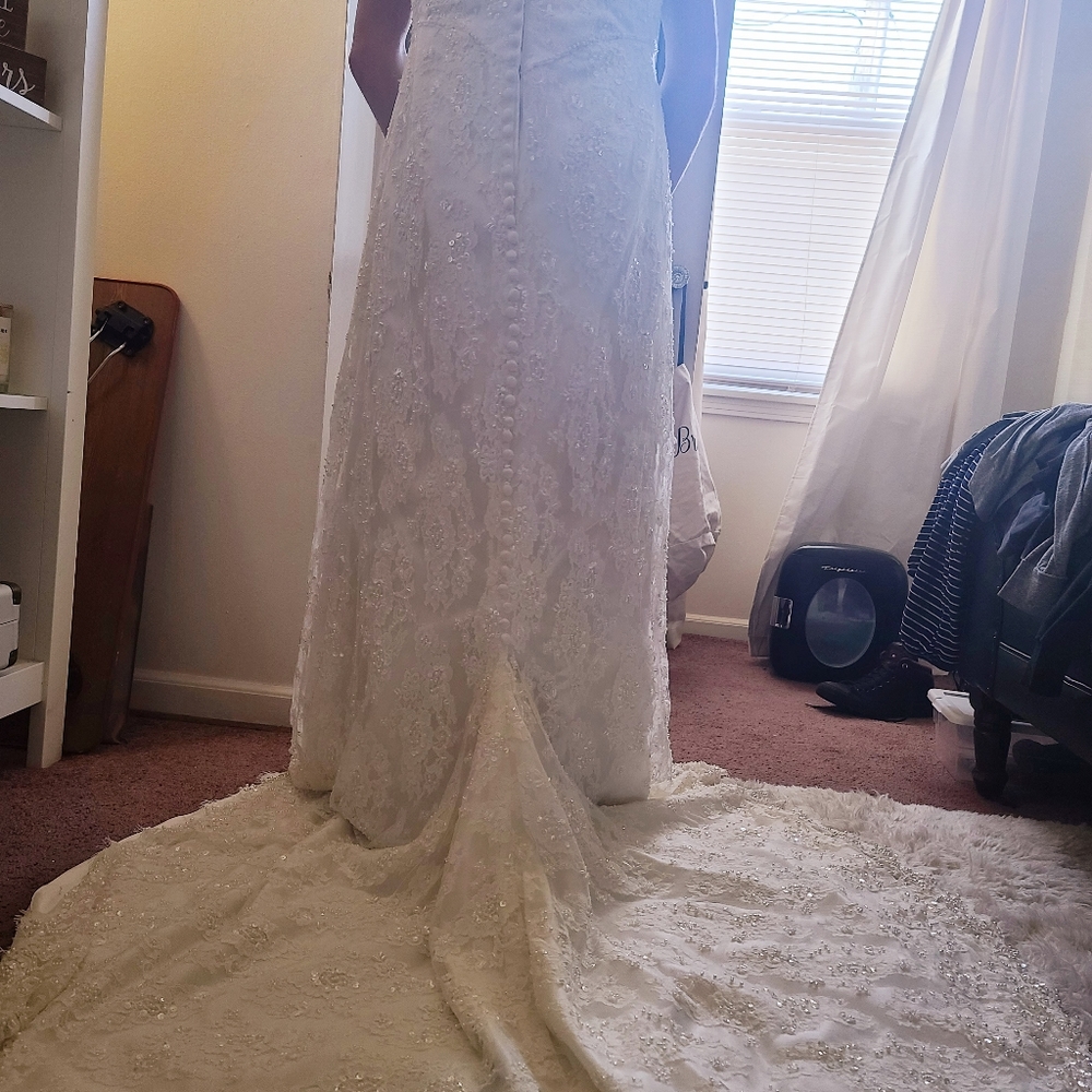 Mori lee lace wedding dress - Picture 4 of 6